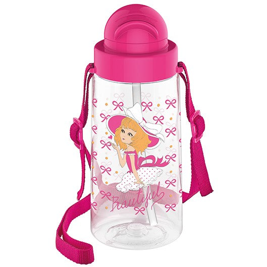 Prenses 500 cc Matara Şeffaf Termos Pembe