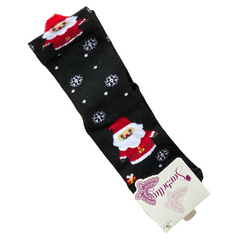 Sanbella Noel Baba Uzun Çorap Siyah