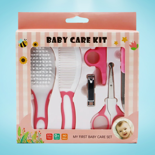6 Parça Bebek Bakım Seti Pembe