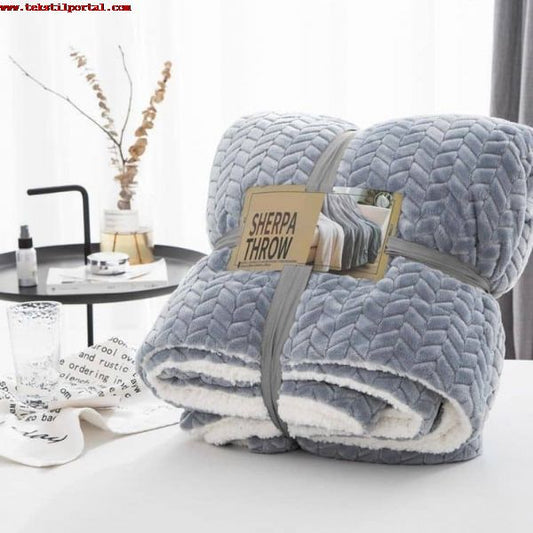 Çift Renkli Bebek Battaniyesi 90x110 cm Lacivert Mavi