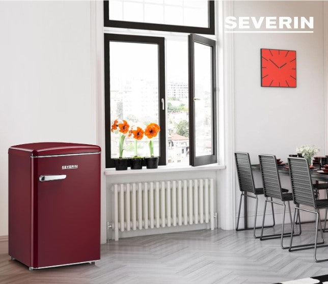 Severin Retro Ofis Mini Buzdolabı Bordo