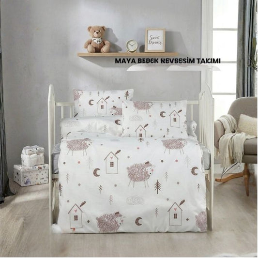 İpekçe Cloudy Maya Bebek Nevresim Takımı