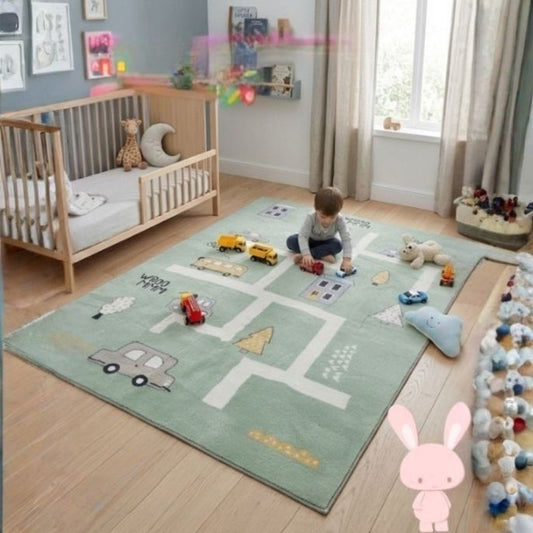Dinarsu Perla Kids Taşıtlar 160x230 Cm Çocuk Odası Halısı