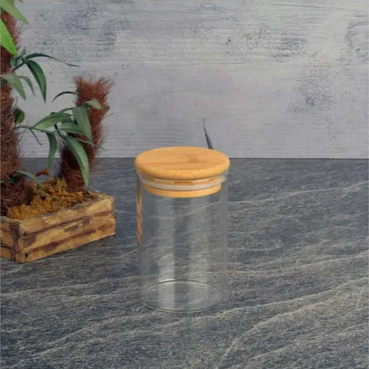 Tohana Bambu Kapaklı Cam Kavanoz 250 ML