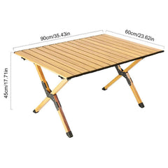 Taşıma Çantalı Katlanır Alüminyum 90x60x45 Cm Piknik Kamp Masası