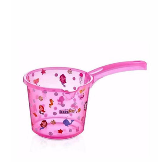 Babyjem Şeffaf Desenli 3 L Bebek Banyo Maşrapası Pembe