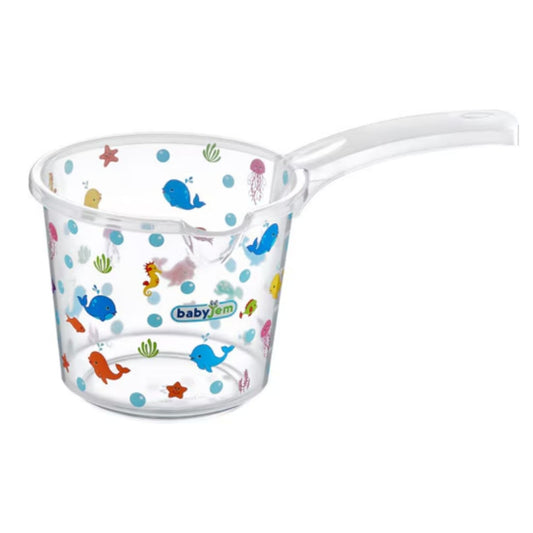 Babyjem Şeffaf Desenli 3 L Bebek Banyo Maşrapası