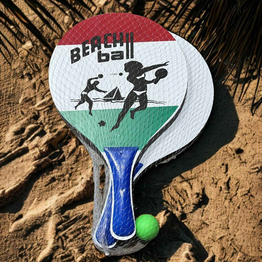 Beach Ball Plaj Tenisi 2 Li Raket Seti Mavi