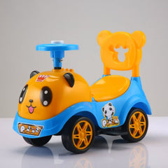 Müzikli Ayakla İtilen Çocuk Araba Scooter Buggy Sarı Mavi