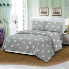 Stars Mikro Saten 125x200 Cm Çarşaf Yastık Seti