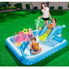 Bestway Kaydıraklı Fıskiyeli Fantastik Su Eğlence Parkı 239cm X 206cm X 86cm