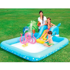 Bestway Kaydıraklı Fıskiyeli Fantastik Su Eğlence Parkı 239cm X 206cm X 86cm