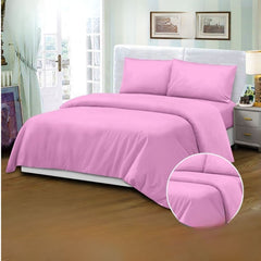 Mikro Saten 165x200 Cm Nevresim Takımı Pembe