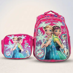Disney Elsa Kabartmalı 3 Bölmeli Beslenme Çanta Hediyeli İlkokul Sırt Çantası