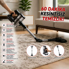 Arnica Solara Flex 400 W Şarjlı Dik Süpürge