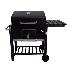 Ayarlanabilir Raflı Kömürlü Termometreli Barbekü Bahçe Izgarası Mangal