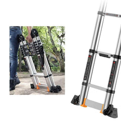 Alüminyum 5+5 Basamaklı 3.2 Metre Teleskopik A Tipi Uzayan Merdiven