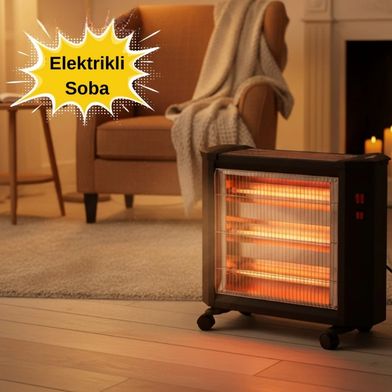 Hausberg Elektrikli 4 Çubuklu 2200 W Isıtıcı Soba