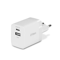 Ttec SmartCharger Duo Pro 45W Seyahat Hızlı Şarj Aleti USB-C+USB-A
