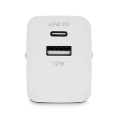 Ttec SmartCharger Duo Pro 45W Seyahat Hızlı Şarj Aleti USB-C+USB-A