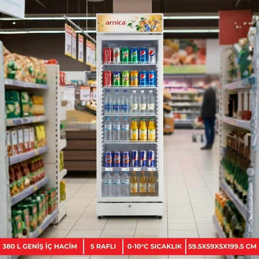 Arnica 5 Raflı Süper Sessiz Şişe Soğutucu Buzdolabı