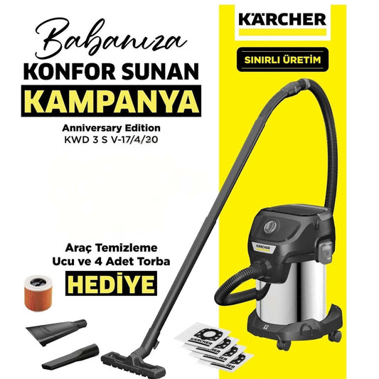 Karcher Özel Yıldönümü Sürümü Islak Kuru Elektrikli  Süpürge