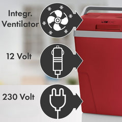 Clatronic 12V 22 Lt Cool Box Mobil Buzluk Kırmızı