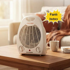 Hausberg Fanlı Isıtıcı Soba Beyaz