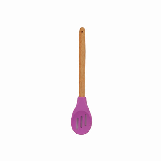 Silikon Delikli Kaşık 30.5x5.8 cm Mor