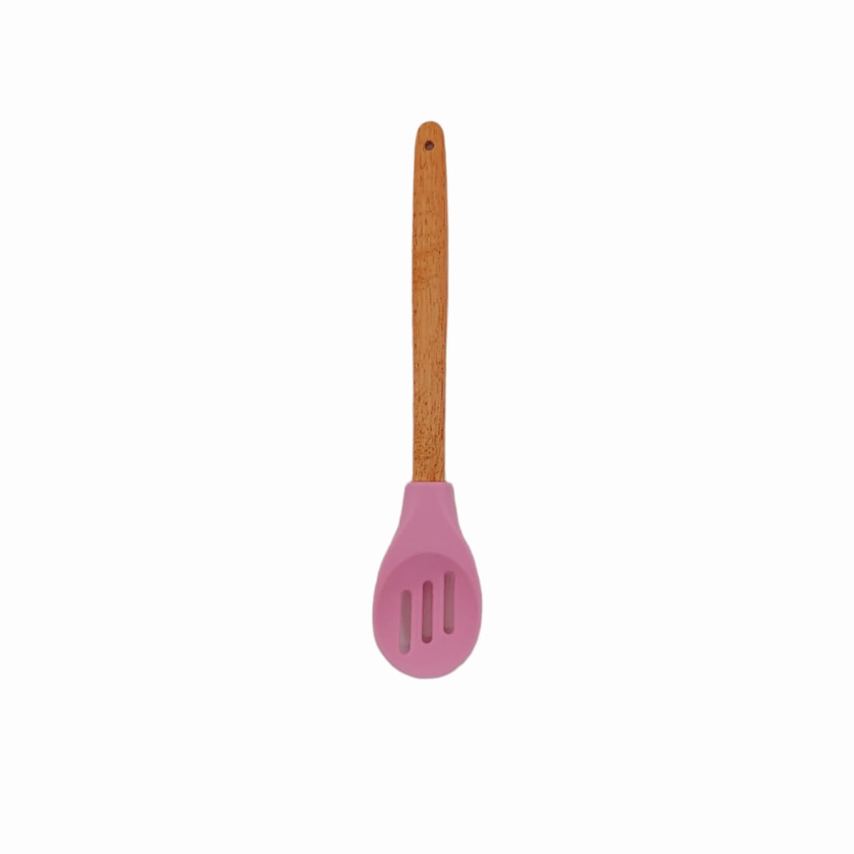 Silikon Delikli Kaşık 30.5x5.8 cm Pembe