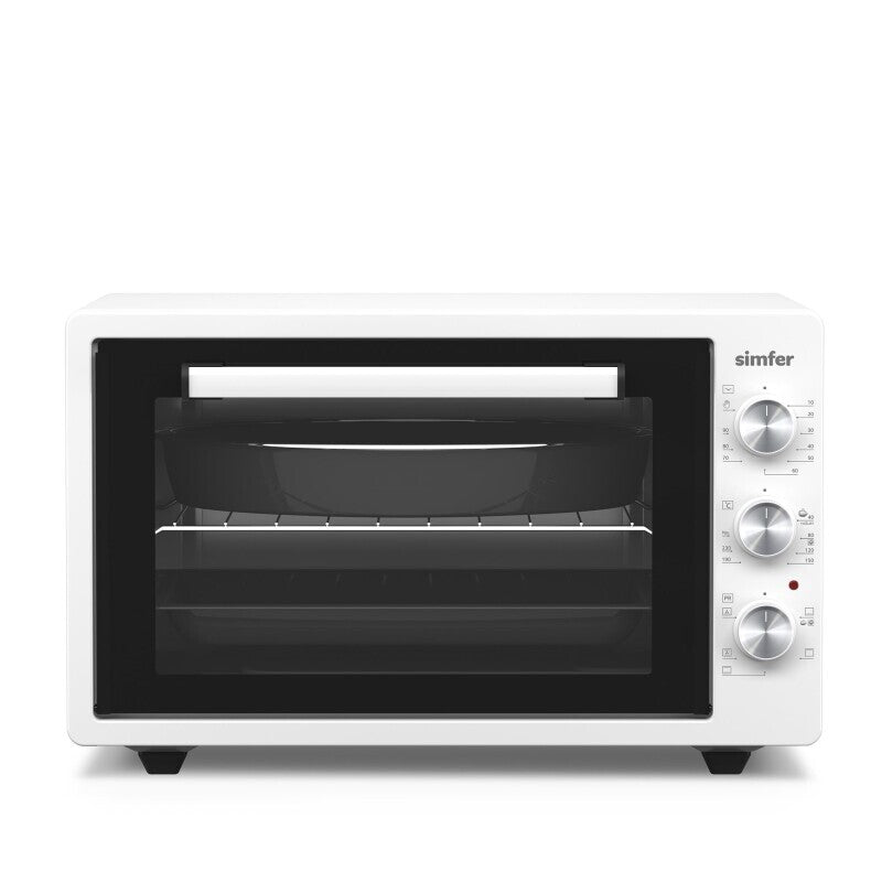Simfer 42 Litre Turbo Beyaz Midi/Mini Fırın 1300W Beyaz