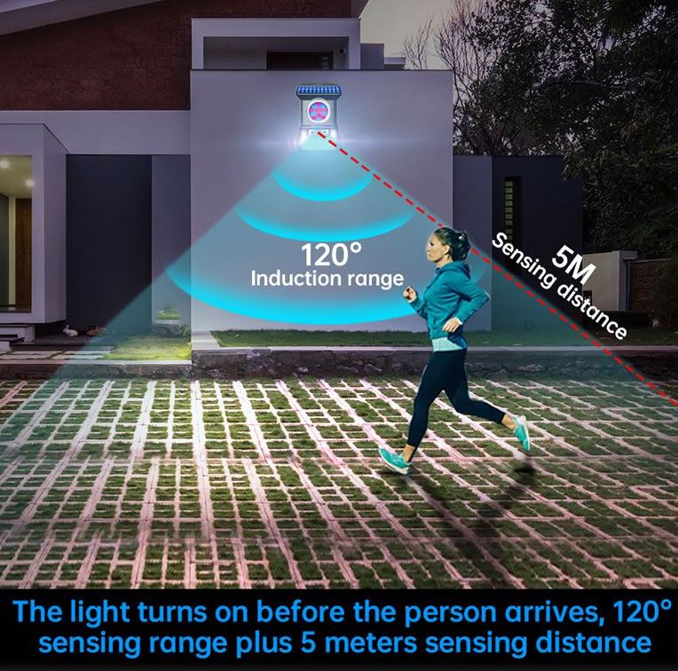 Solar Kumandalı Hareket Sensörlü Işık 59 Led