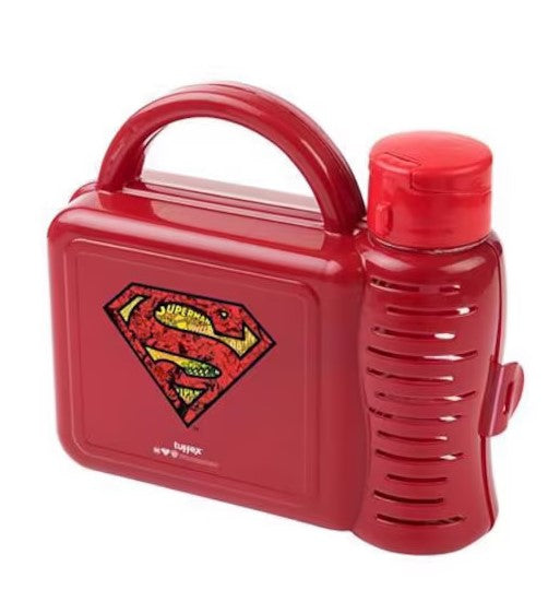 Superman Mataralı 270 ml Beslenme Çantası Kırmızı