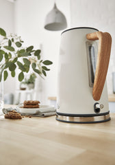 Swan Nordic Elektrikli Su Isıtıcısı Kettle 1.7 Litre 3000 w Pamuk Beyaz