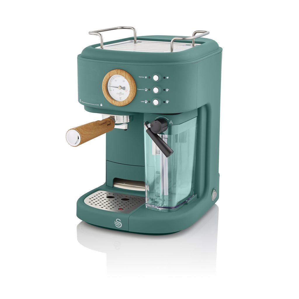 Swan Nordic Tek Dokunuşlu Espresso Kahve Makinesi Çam Yeşili