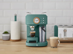 Swan Nordic Tek Dokunuşlu Espresso Kahve Makinesi Çam Yeşili