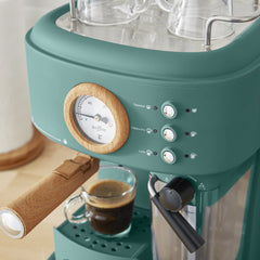 Swan Nordic Tek Dokunuşlu Espresso Kahve Makinesi Çam Yeşili