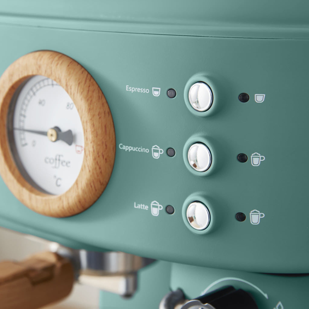 Swan Nordic Tek Dokunuşlu Espresso Kahve Makinesi Çam Yeşili