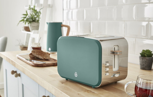 Swan Nordic 2 Dilimli Ekmek Kızartma Makinesi Çam Yeşili