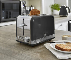 Swan Retro 2 Dilimli Ekmek Kızartma Makinesi Siyah