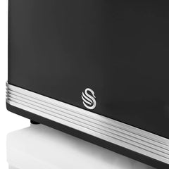 Swan Retro 2 Dilimli Ekmek Kızartma Makinesi Siyah