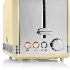 Swan Retro 2 Dilimli Ekmek Kızartma Makinesi Sarı