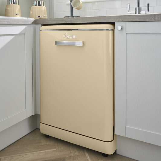 Swan Retro Bulaşık Makinesi Krem