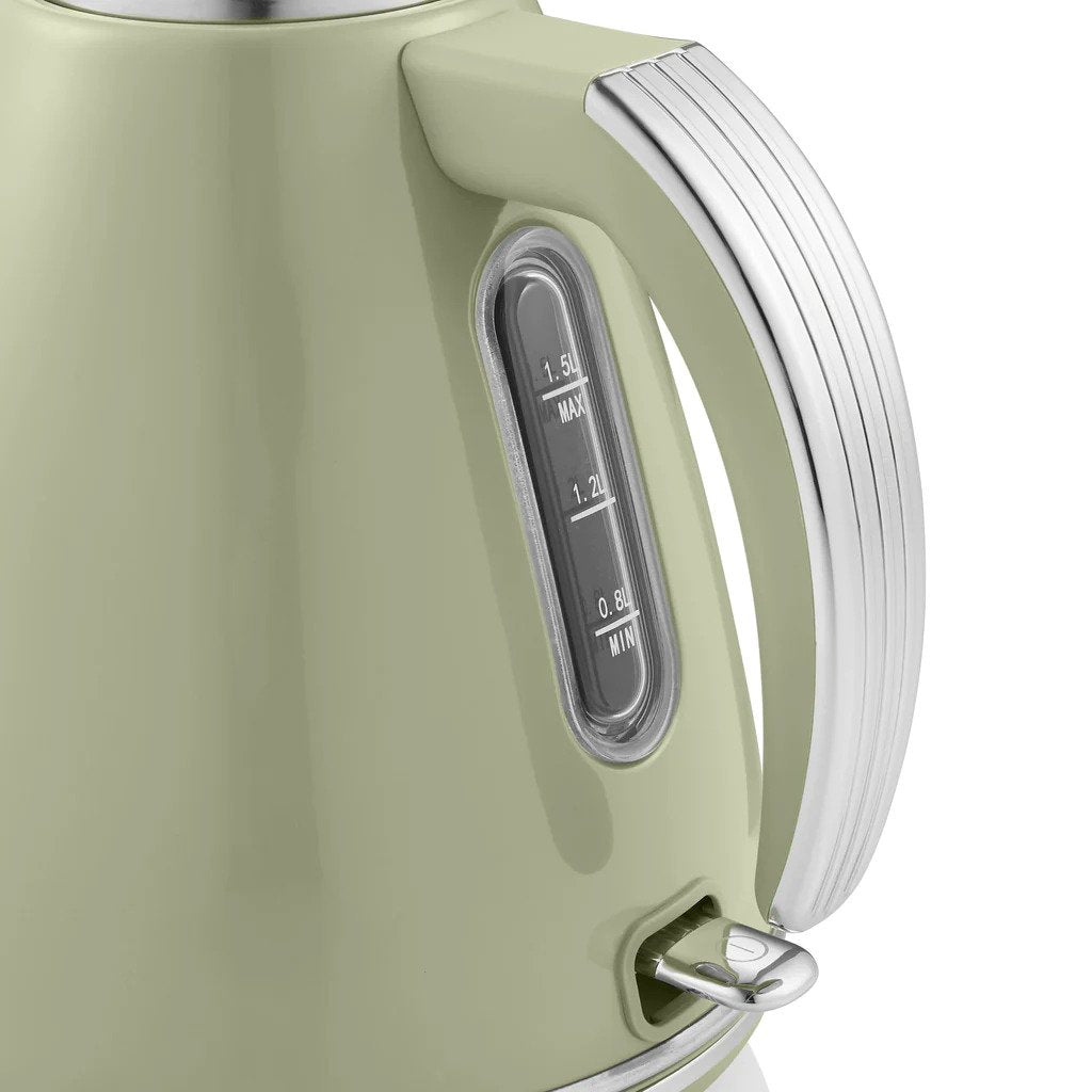 Swan Retro Jug Elektrikli Su Isıtıcısı Kettle 1.5 Litre 3000 w Yeşil