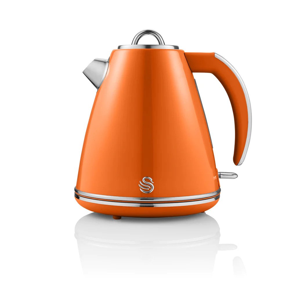 Swan Retro Jug Elektrikli Su Isıtıcısı Kettle 1.5 Litre 3000 w Turuncu