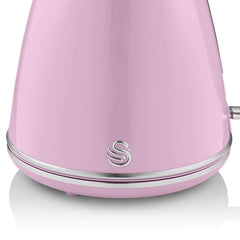 Swan Retro Jug Elektrikli Su Isıtıcısı Kettle 1.5 Litre 3000 w Pembe