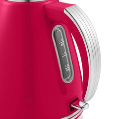 Swan Retro Jug Elektrikli Su Isıtıcısı Kettle 1.5 Litre 3000 w Kırmızı