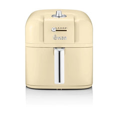 Swan Retro 6 Litre Manuel Airfryer Yağsız Fritöz Krem