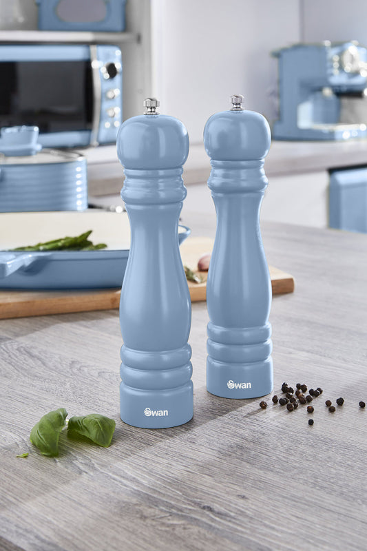 Swan Retro Tuz Karabiber Değirmeni Mavi
