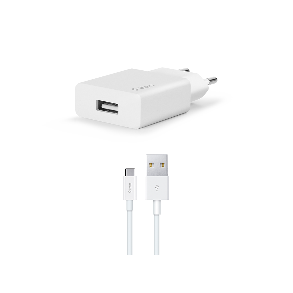 Ttec SmartCharger USB Seyahat Şarjeri ve Type-C Kablosu